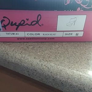 New Pink Black and Purple stiletto type heel